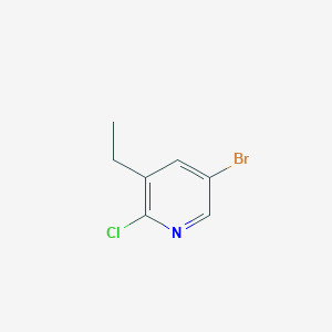 5-Bromo-2-chloro-3-ethylpyridine chemical structure (CAS 1211529-99-5)