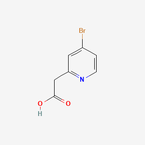 2-(4-Bromopyridin-2-yl)acetic acid chemical structure (CAS 1211530-21-0)