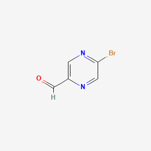 5-Bromopyrazine-2-carbaldehyde chemical structure (CAS 1211534-08-5)