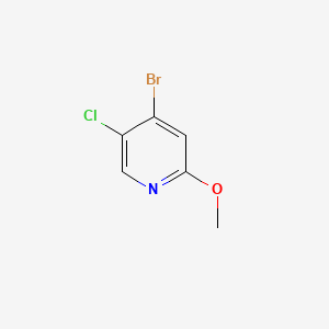 4-Bromo-5-chloro-2-methoxypyridine chemical structure (CAS 1211534-25-6)