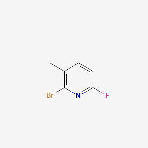 2-Bromo-6-fluoro-3-methylpyridine chemical structure (CAS 1211536-01-4)