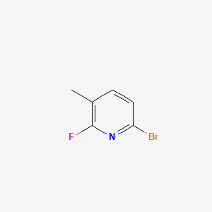 6-Bromo-2-fluoro-3-methylpyridine chemical structure (CAS 1211536-81-0)