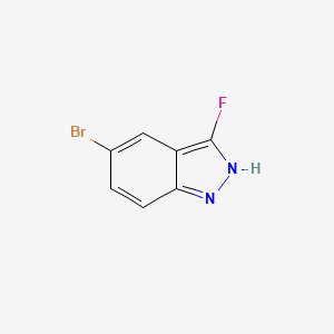 5-Bromo-3-fluoro-1H-indazole chemical structure (CAS 1211537-09-5)