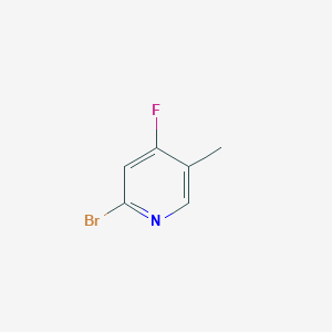 2-Bromo-4-fluoro-5-methylpyridine chemical structure (CAS 1211537-29-9)