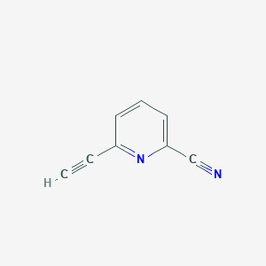 6-Ethynylpicolinonitrile chemical structure (CAS 1211537-36-8)