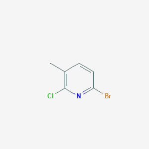 6-Bromo-2-chloro-3-methylpyridine chemical structure (CAS 1211539-10-4)