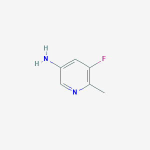 5-Fluoro-6-methylpyridin-3-amine chemical structure (CAS 1211542-12-9)