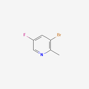 3-Bromo-5-fluoro-2-methylpyridine chemical structure (CAS 1211542-29-8)