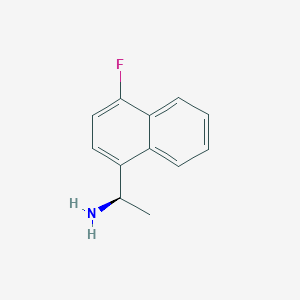 (1R)-1-(4-fluoronaphthyl)ethylamine chemical structure (CAS 1211568-72-7)