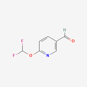 6-(Difluoromethoxy)nicotinaldehyde chemical structure (CAS 1211577-99-9)