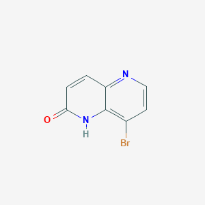 8-Bromo-1,5-naphthyridin-2(1H)-one chemical structure (CAS 1211579-32-6)