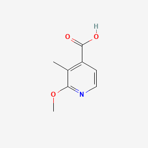 2-Methoxy-3-methylisonicotinic acid chemical structure (CAS 1211581-22-4)