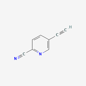 5-Ethynylpicolinonitrile chemical structure (CAS 1211584-19-8)