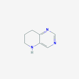 5,6,7,8-Tetrahydropyrido[3,2-d]pyrimidine chemical structure (CAS 1211585-58-8)