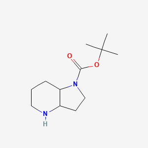 tert-Butyl octahydro-1H-pyrrolo[3,2-b]pyridine-1-carboxylate chemical structure (CAS 1211586-14-9)