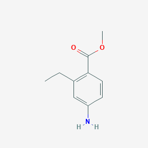 Methyl 4-amino-2-ethylbenzoate chemical structure (CAS 1211589-24-0)