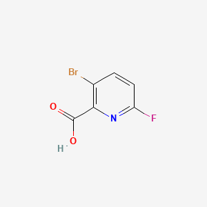3-Bromo-6-fluoropicolinic acid chemical structure (CAS 1211589-43-3)