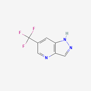 6-(Trifluoromethyl)-1H-pyrazolo[4,3-b]pyridine chemical structure (CAS 1211589-93-3)