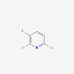 6-Chloro-3-fluoro-2-iodopyridine chemical structure (CAS 1211590-36-1)