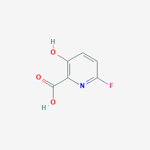 6-Fluoro-3-hydroxypicolinic acid chemical structure (CAS 1211592-06-1)