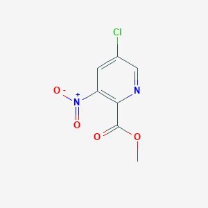 Methyl 5-chloro-3-nitropicolinate chemical structure (CAS 1211592-61-8)