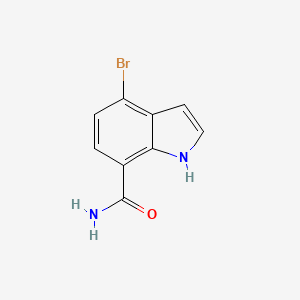 4-Bromo-1H-indole-7-carboxamide chemical structure (CAS 1211596-82-5)