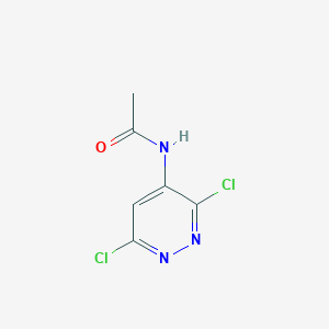 N-(3,6-Dichloropyridazin-4-yl)acetamide chemical structure (CAS 121163-50-6)
