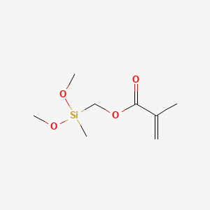 (Dimethoxy(methyl)silyl)methyl methacrylate chemical structure (CAS 121177-93-3)