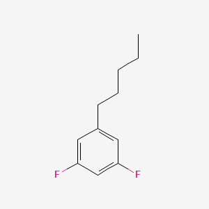 1,3-Difluoro-5-pentylbenzene chemical structure (CAS 121219-25-8)