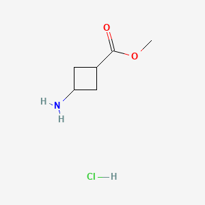 cis-Methyl 3-aminocyclobutanecarboxylate hydrochloride chemical structure (CAS 1212304-86-3)