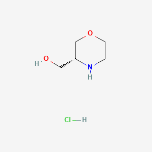 (R)-Morpholin-3-ylmethanol hydrochloride chemical structure (CAS 1212377-10-0)