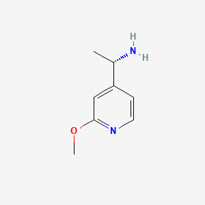 (S)-1-(2-Methoxypyridin-4-yl)ethanamine chemical structure (CAS 1212853-72-9)