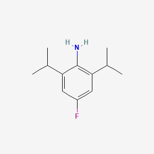 4-Fluoro-2,6-diisopropylaniline chemical structure (CAS 121286-64-4)