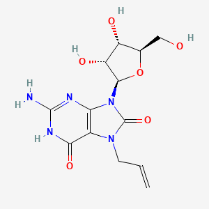 7-Allyl-78-dihydro-8-oxoguanosine chemical structure (CAS 121288-39-9)