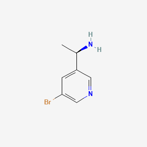 (R)-1-(5-Bromopyridin-3-yl)ethanamine chemical structure (CAS 1212905-37-7)