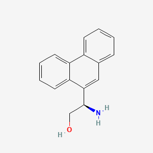 (R)-2-Amino-2-(phenanthren-9-yl)ethan-1-ol chemical structure (CAS 1212946-34-3)