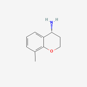 (R)-8-methylchroman-4-amine chemical structure (CAS 1213065-29-2)