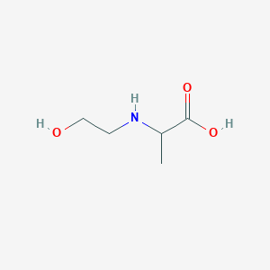(2-hydroxyethyl)alanine chemical structure (CAS 121307-72-0)