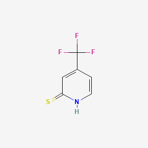4-(Trifluoromethyl)pyridine-2-thiol chemical structure (CAS 121307-79-7)