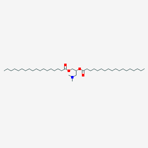3-(Dimethylamino)propane-1,2-diyl distearate chemical structure (CAS 121315-93-3)