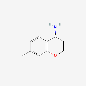 (R)-7-methylchroman-4-amine chemical structure (CAS 1213179-04-4)