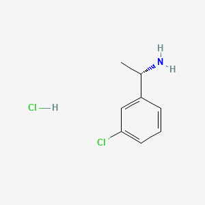 (S)-1-(3-Chlorophenyl)ethanamine hydrochloride chemical structure (CAS 1213318-20-7)