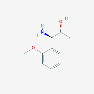 (1R,2R)-1-Amino-1-(2-methoxyphenyl)propan-2-ol chemical structure (CAS 1213332-85-4)