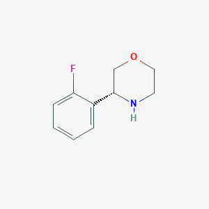 (R)-3-(2-Fluorophenyl)morpholine chemical structure (CAS 1213337-38-2)