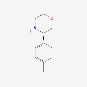 (S)-3-(p-Tolyl)morpholine chemical structure (CAS 1213513-38-2)
