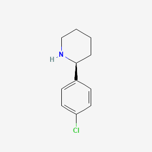 (S)-2-(4-CHLOROPHENYL)PIPERIDINE chemical structure (CAS 1213519-45-9)