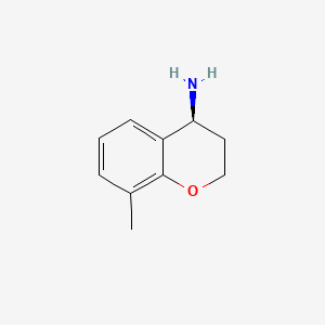 (S)-8-methylchroman-4-amine chemical structure (CAS 1213596-97-4)