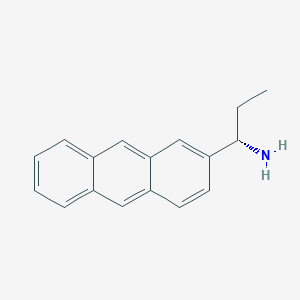 (1S)-1-(2-anthryl)propylamine chemical structure (CAS 1213936-15-2)