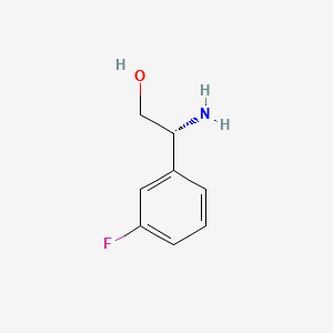 (R)-2-Amino-2-(3-fluorophenyl)ethanol chemical structure (CAS 1213968-04-7)