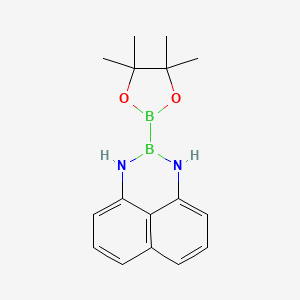 2-(4,4,5,5-Tetramethyl-1,3,2-dioxaborolan-2-yl)-2,3-dihydro-1H-naphtho[1,8-de][1,3,2]diazaborinine chemical structure (CAS 1214264-88-6)